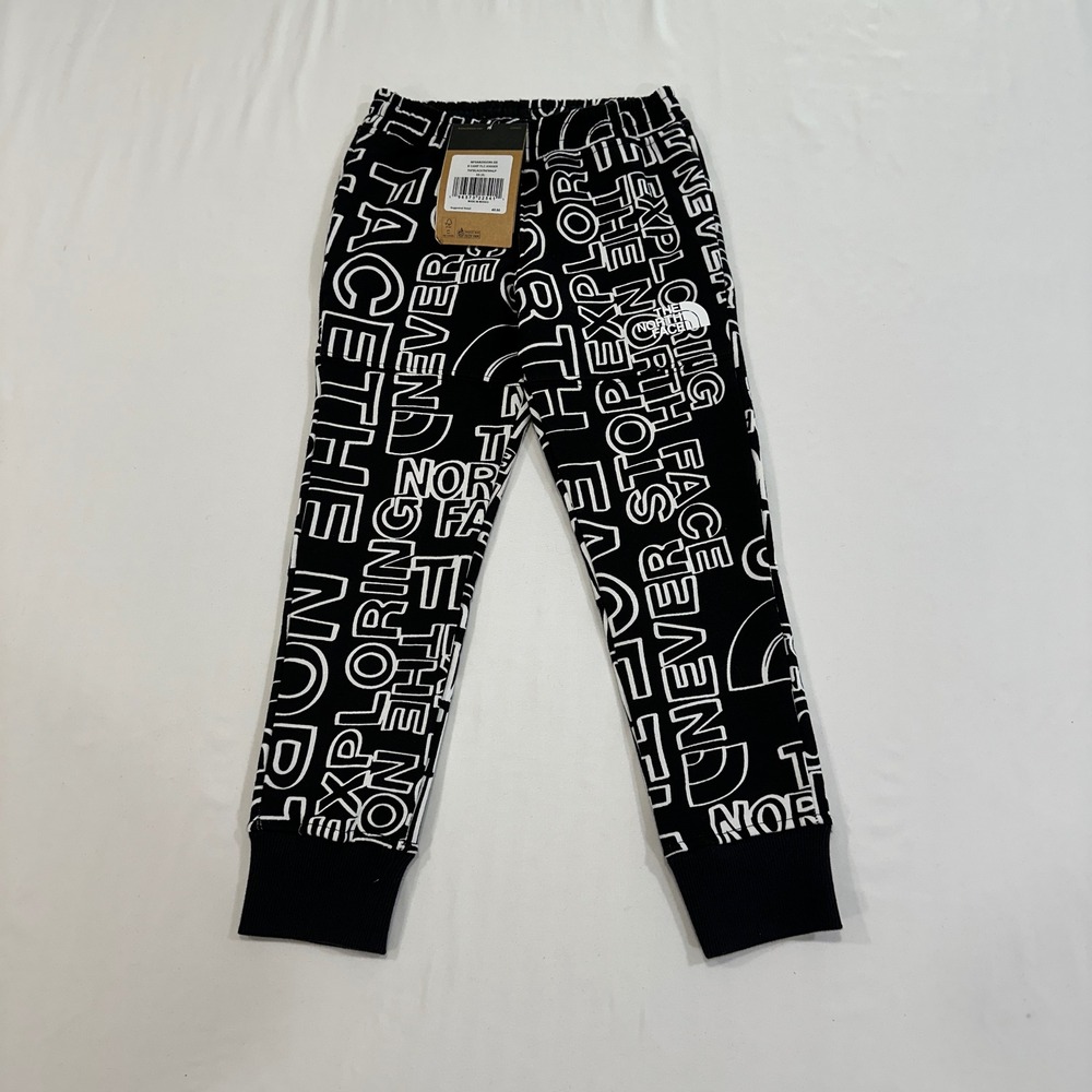 The North Face Camp Fleece Jogger Boys Size 6 Black All Over Print | Gorpcore‎